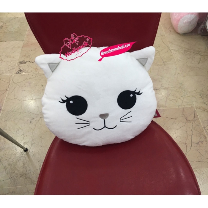 Peluş Kalp Yastık Ve Figürlü Yastık Çeşitleri Selay Peluş Kedi