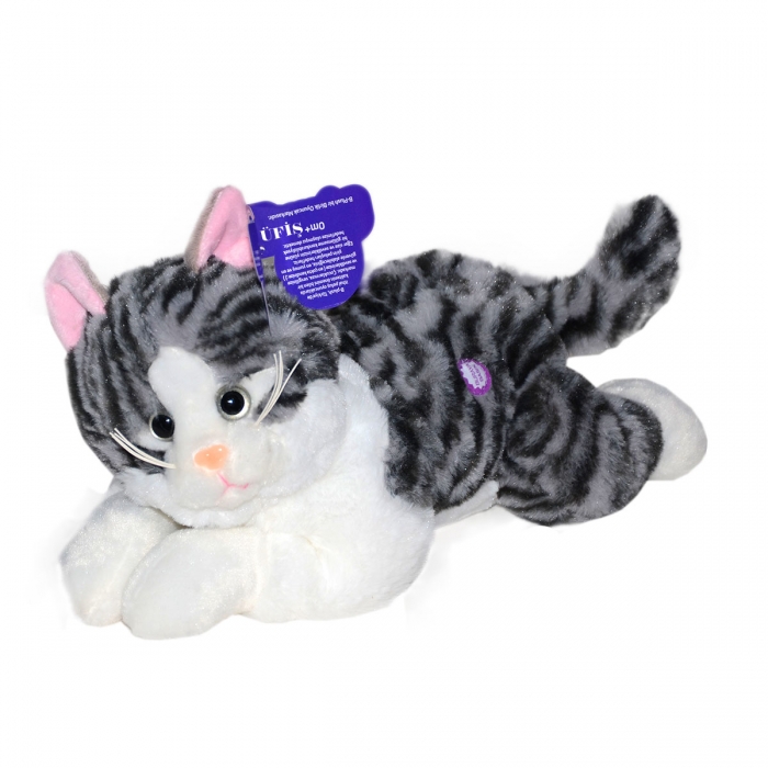 Peluş Kedi BPlush Peluş Oyuncak Kedi Sesli Miyavlar 24 cm