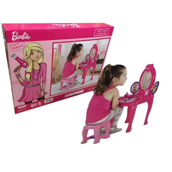 Barbie Ayaklı Makyaj Masası ve Sandalye Seti Fiyatı