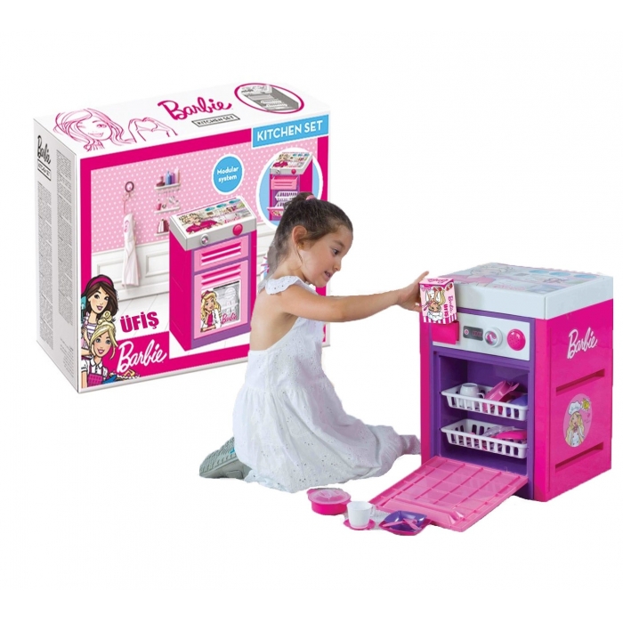 Barbie Bulaşık Makinası Aksesuarlı Seti Kargo Ücretsiz