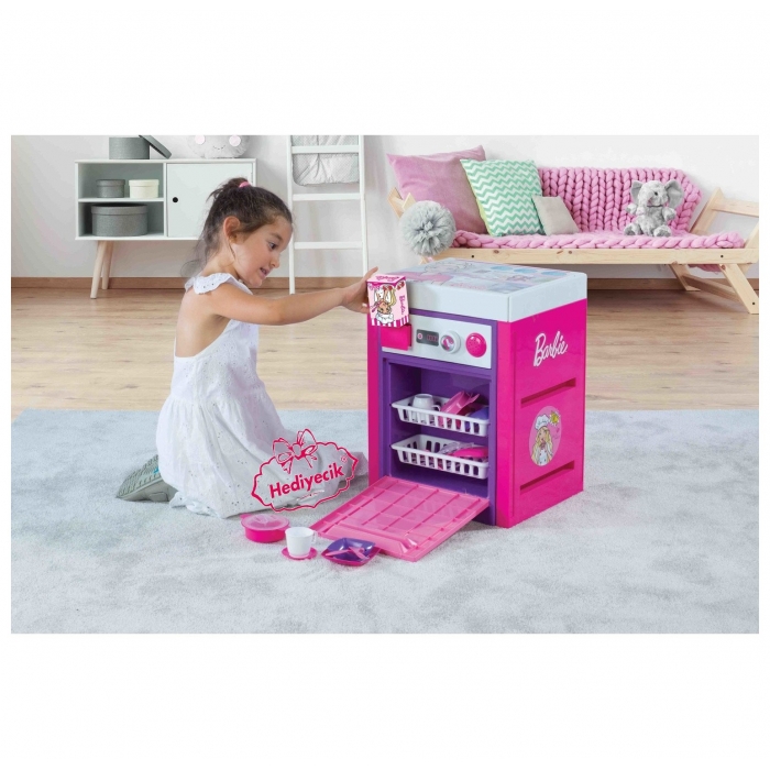 Barbie Bulaşık Makinası Aksesuarlı Seti Kargo Ücretsiz