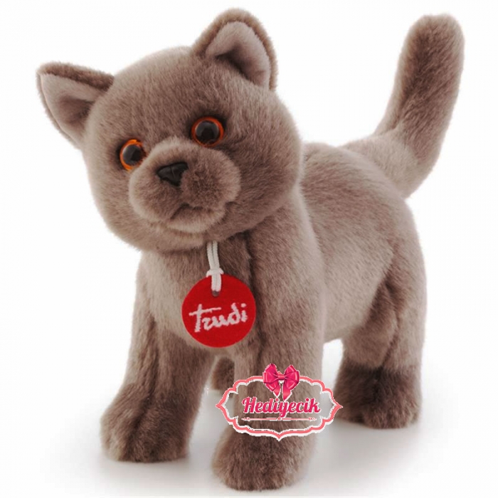 Peluş Kedi Trudi Trudi Kedi Peluş Pompeo Kedi Ayakta 29 Cm