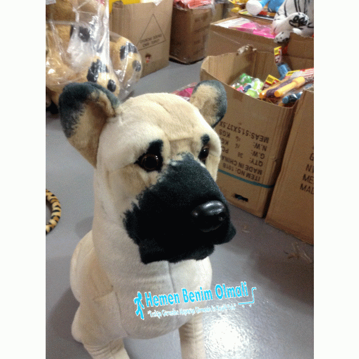 Peluş Köpek Sunman Oyuncak Köpek Büyük Kangal Köpeği 100 cm