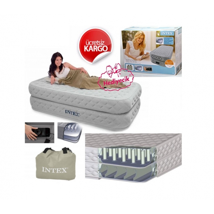 Outdoor Şişme Yataklar İntex İntex Elektrikli Krem