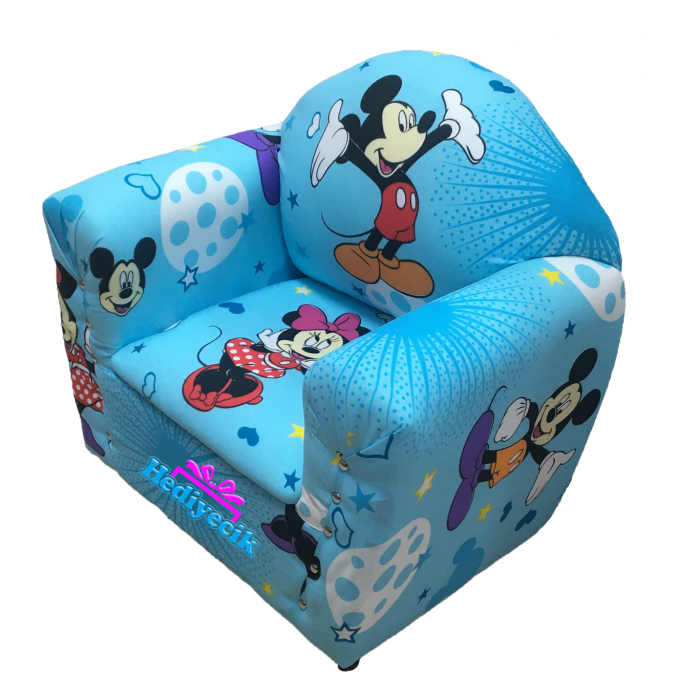 Ahşap Koltuklar Üfiş Toys Ahşap Sevimli Mavi Fare