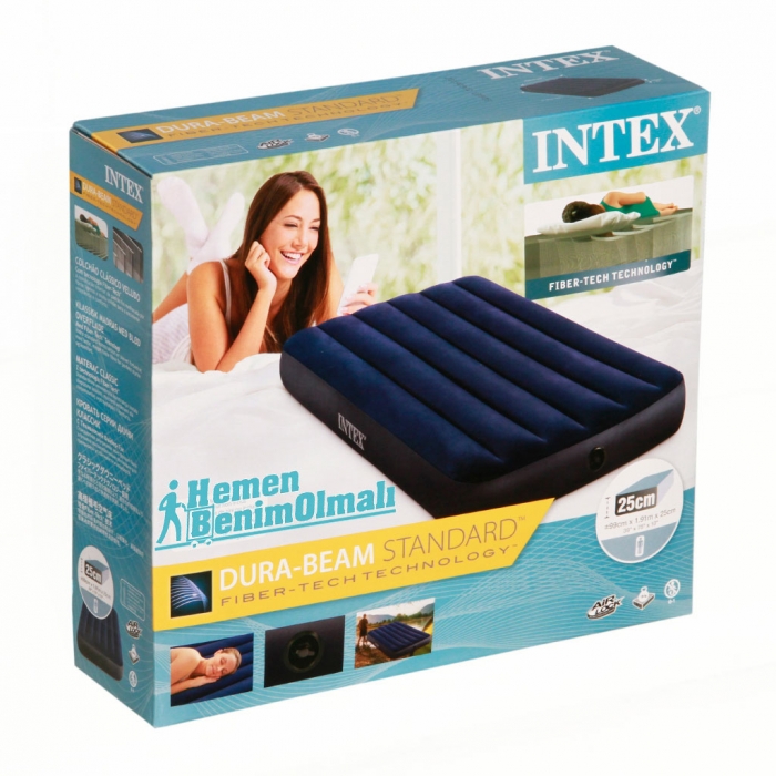 Outdoor Şişme Yastık Yataklar pompa Intex FiberTech Outdoor Şişme Yastık Yataklar pompa Intex FiberTech