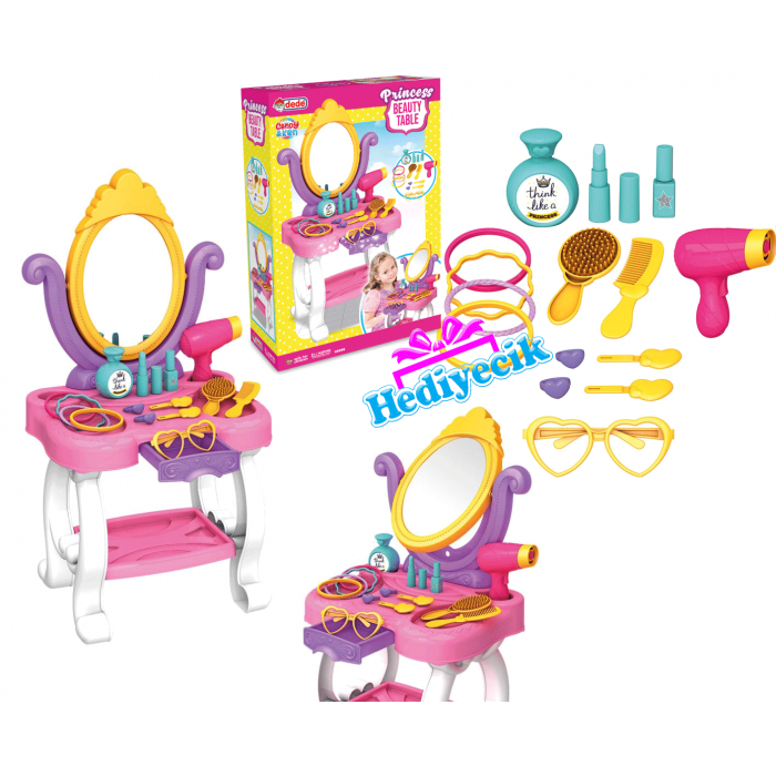 Candy Ken Prenses Güzellik Masası Maslı Set 15 Parça Çeşitleri En Ucuzu Fiyata