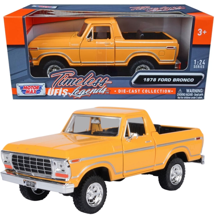 Motormax 1:24 1978 Ford Bronco - Open Top