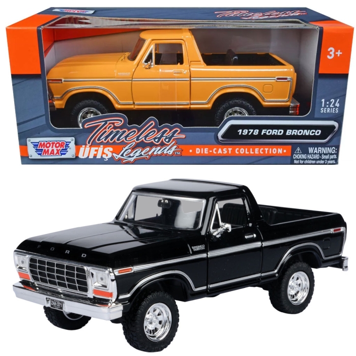 Motormax 1:24 1978 Ford Bronco - Open Top