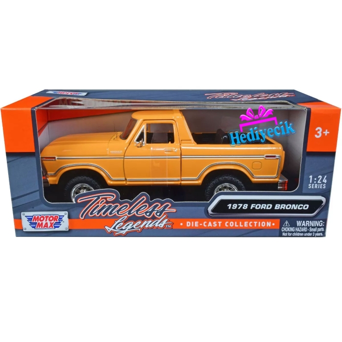 Motormax 1:24 1978 Ford Bronco - Open Top