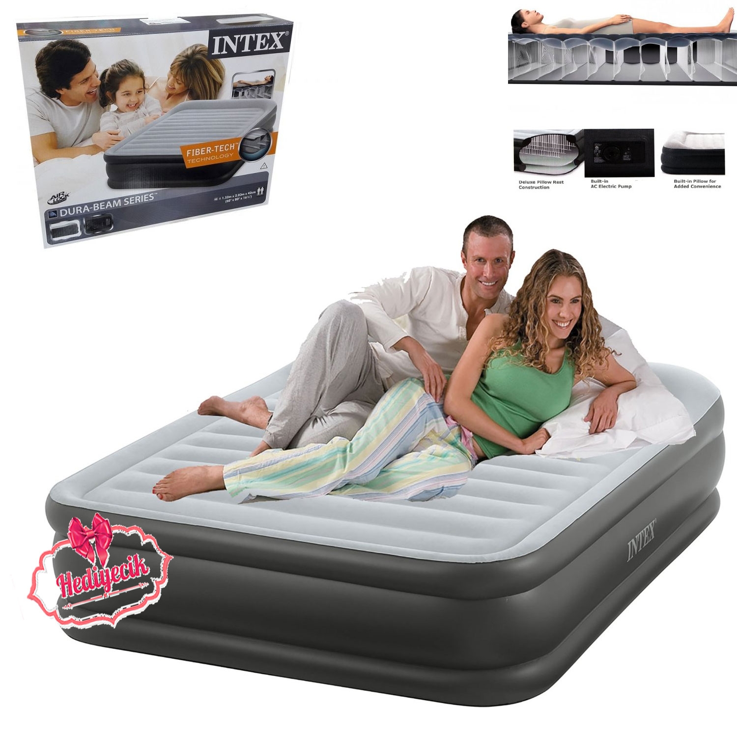 Outdoor Sisme Yataklar Intex Intex 64436 Dura Beam Cift Kisilik Sisme Yatak