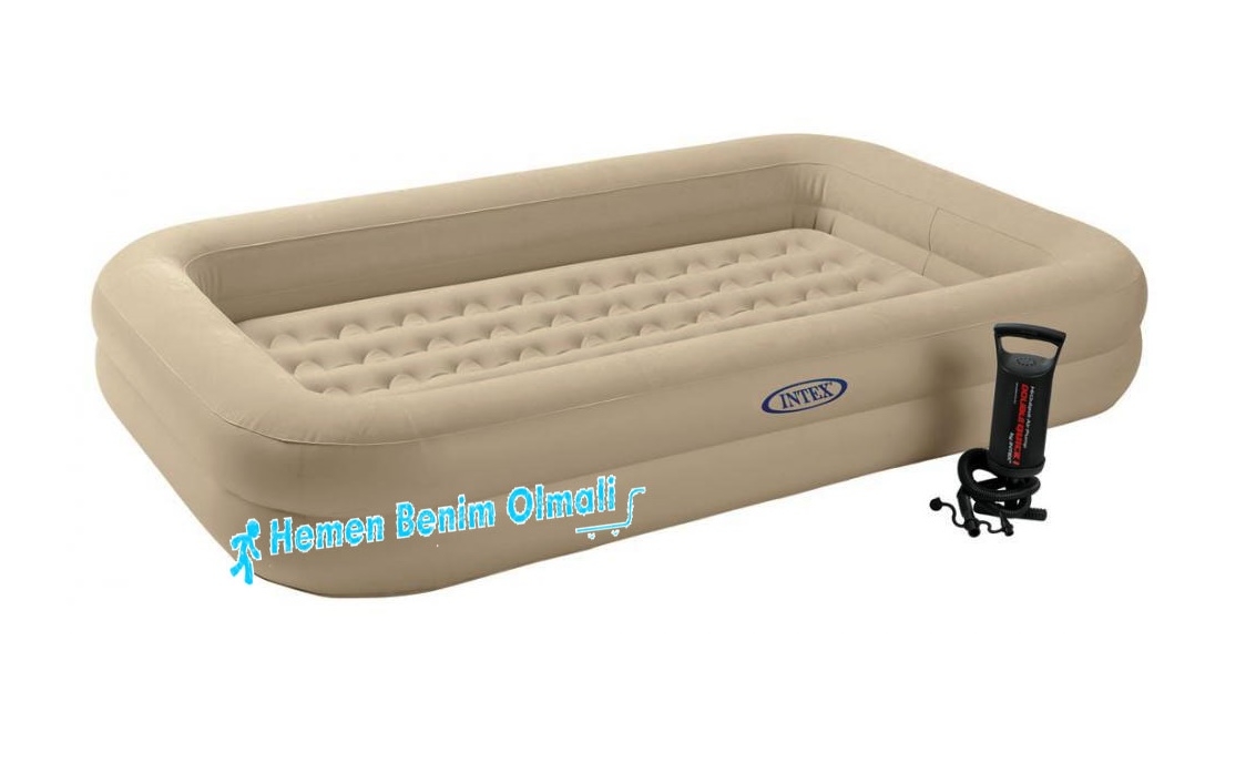Outdoor Sisme Yataklar Intex Intex Cocuk Seyahat Sisme Yatak Seti 107x168x25cm Pompa Hediyeli