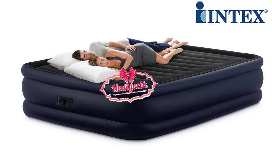 Outdoor Sisme Yataklar Intex Intex Sisme Yatak Kralice Dahili Elektronik Pompa 220 24