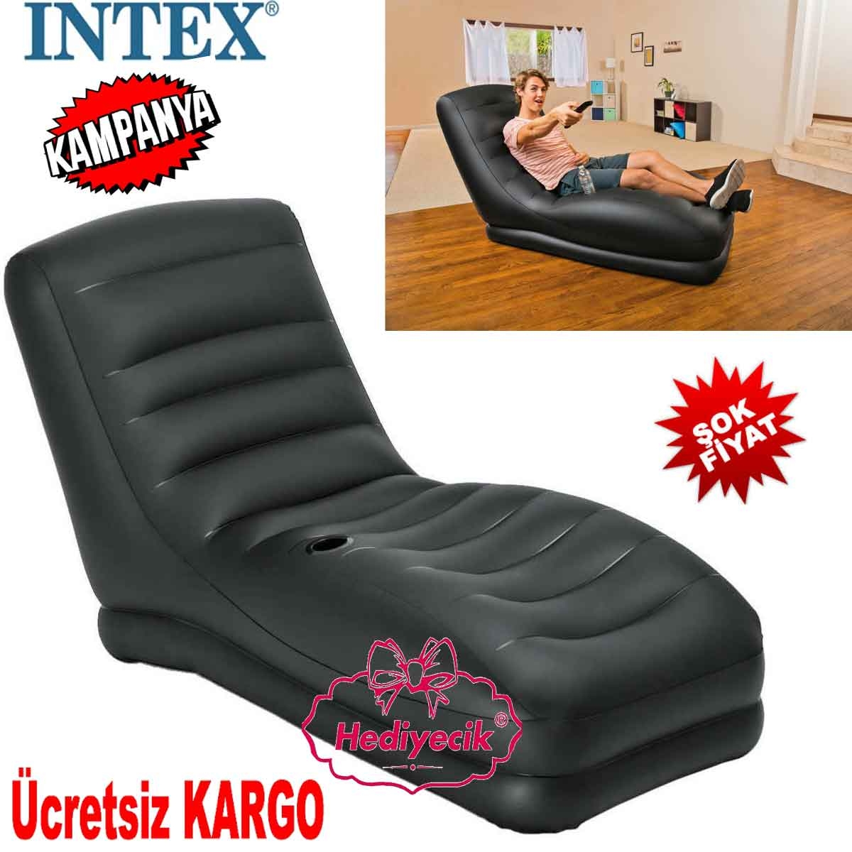 sisme koltuklar intex intex tek kisilik mega koltuk 81x173x91cm