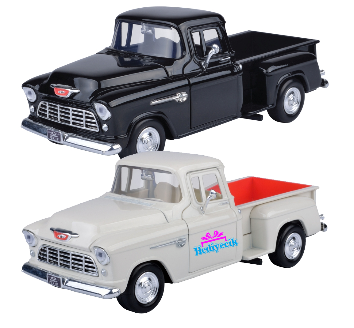 1955 Chevy 5100 Stepside 1:24 スケール Model Koleksiyon Arabalar - MotorMax - Motor Max 1955 Chevy 5100