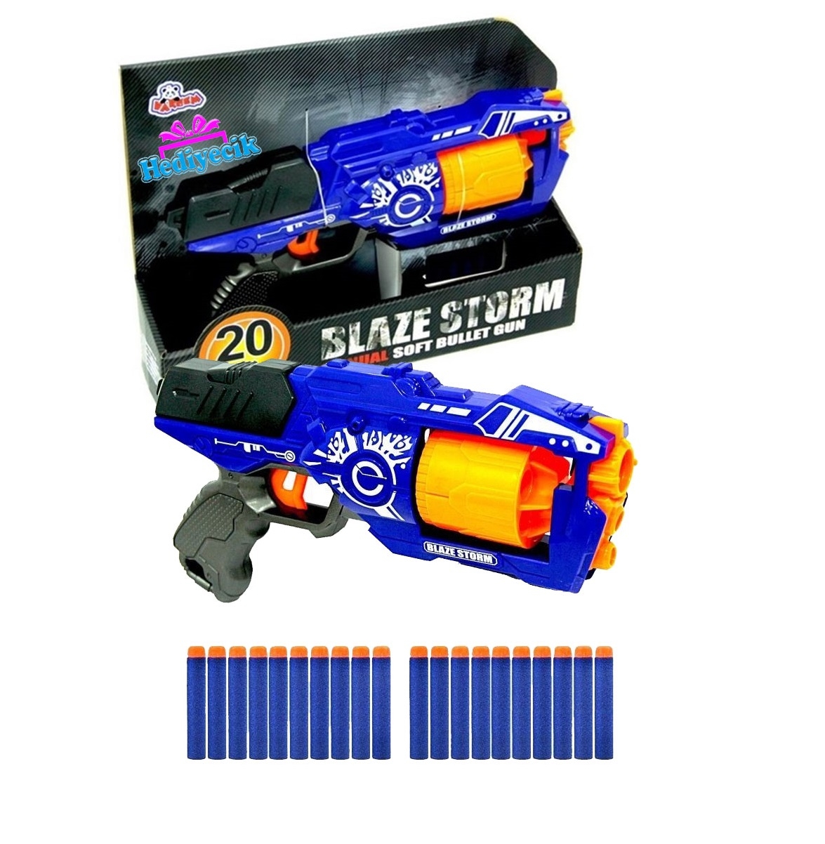 Bang Blaze 2個セット ニコチンタールフリー ガノタ様 Blaze Storm ZC 7092 Döner Hazneli Yarı Otomatik Oyuncak Tabanca