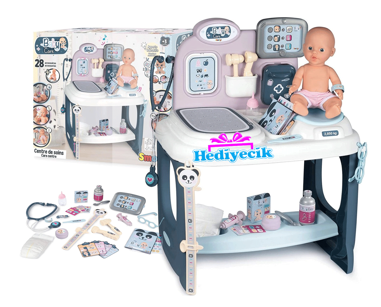 Smoby Baby Care Center Bebek Bakim Merkezi Cesitleri En Ucuzu Fiyata Hediyecik Com Da