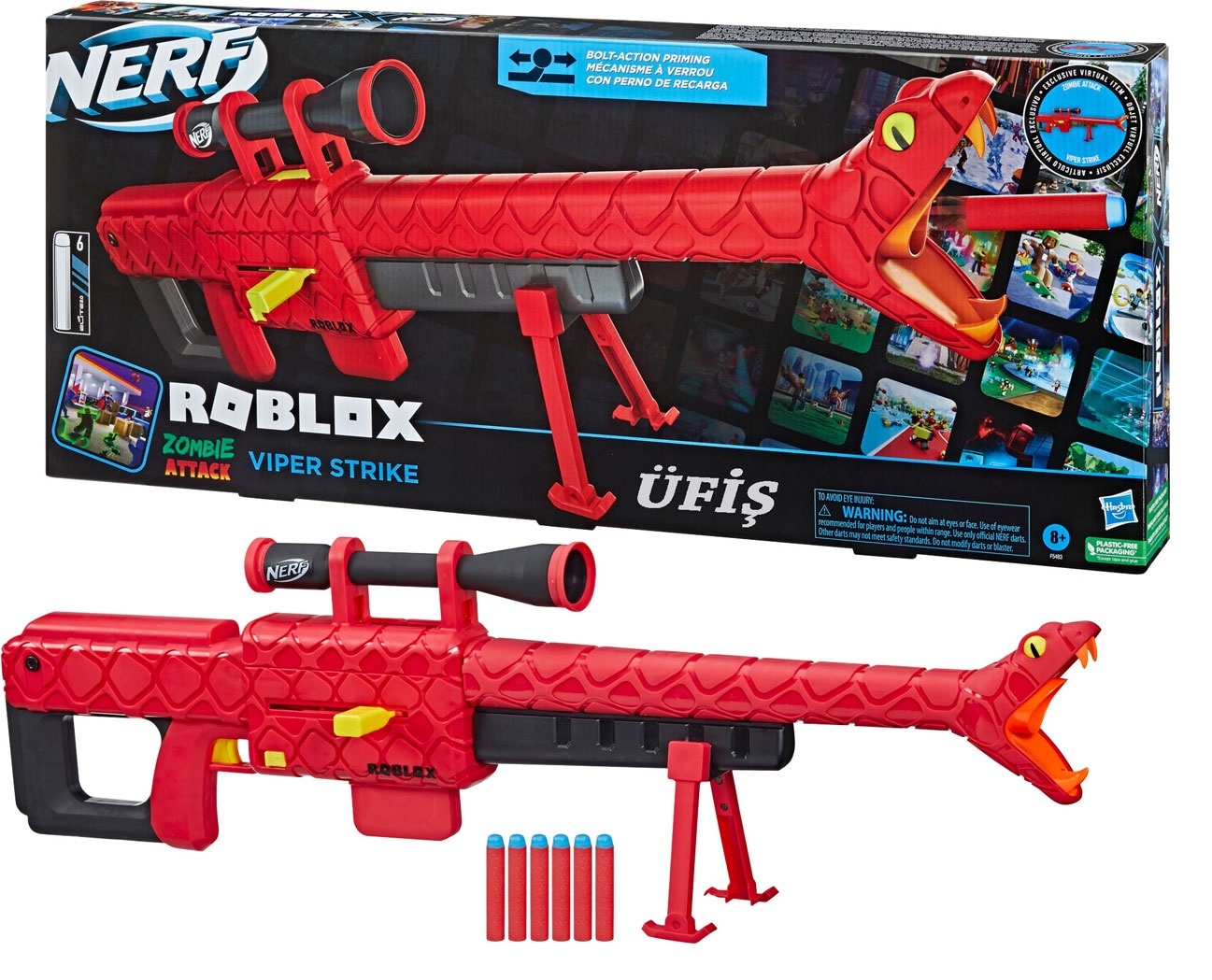 Nerf Roblox Zombie Attack Viper Strike F5483 Fiyatları En Uygun