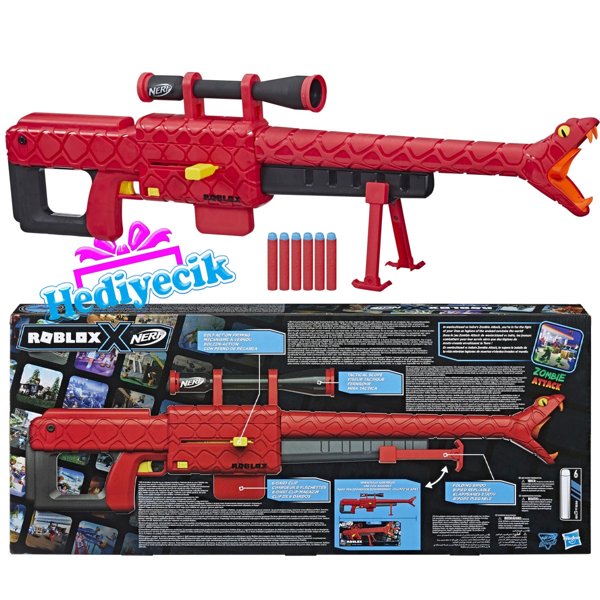 Nerf Roblox Zombie Attack Viper Strike F5483 Shop Now