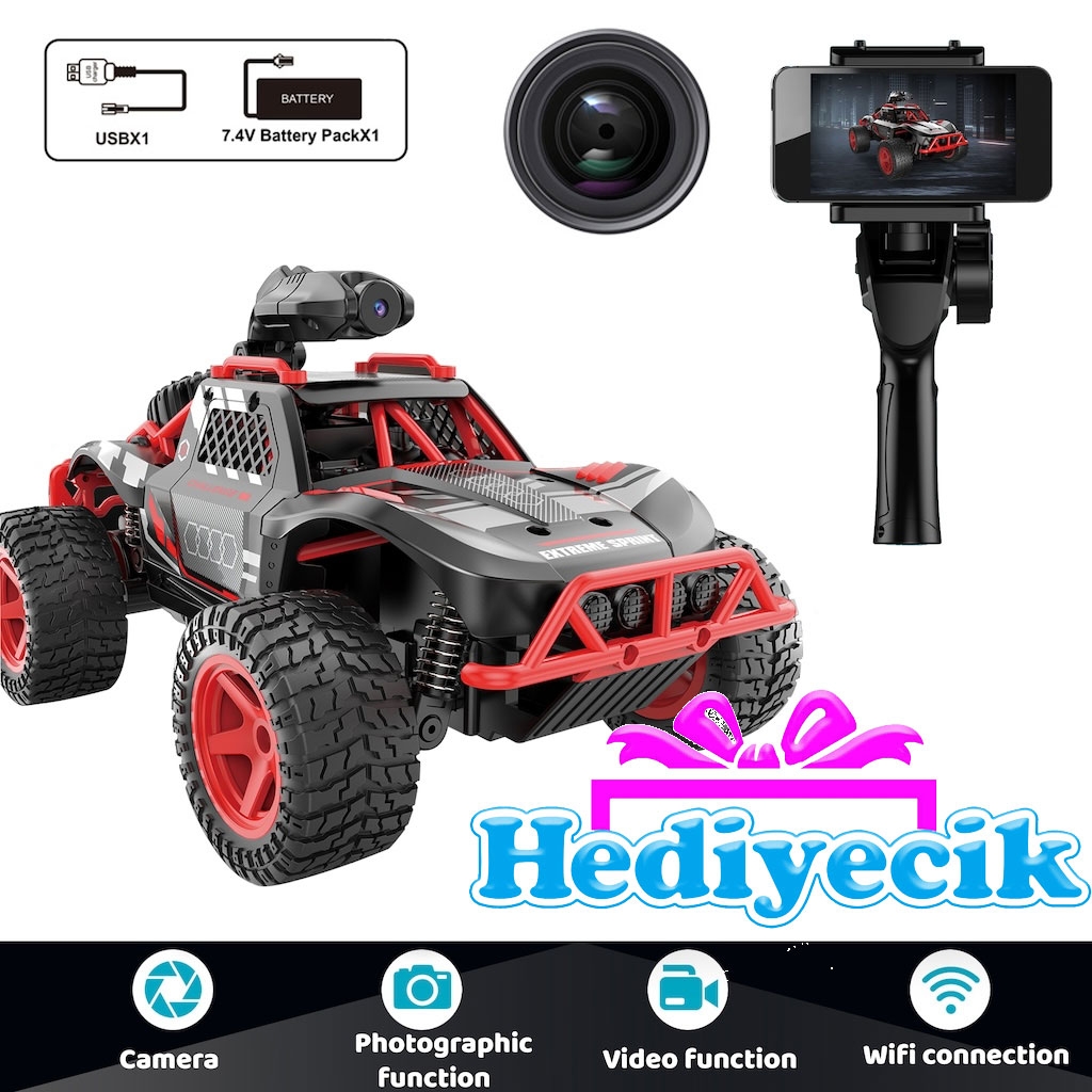 Uzaktan Kumandalı Şarjlı Kameralı Off Road Araba 2.4GSYR-666-764WA
